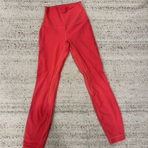 lululemon athletica Red Leggings